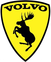 Наклейка "Лось" Volvo винил 64x72 мм. \\ SW-Parts Наклейка64x72